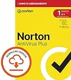 Norton Antivirus Plus 2024, 1 Dispositivo, Licenza di 1 anno, PC o Mac, Codice d'attivazione via email