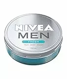 NIVEA Men Fresh Gel (150 ml), crema idratante multiuso, rinfrescante, gel idratante da uomo ultraleggero con menta acquatica naturale al 100%