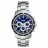Fossil Orologio Briggs da uomo, movimento cronografo al quarzo, cassa in acciaio inossidabile 42 mm e bracciale in acciaio inossidabile, CH2927