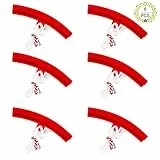 Haisheng 6PCS Protezioni Cerchione Pneumatici Auto Protezioni per Smontagomme per Auto Protezione per Cerchioni Pneumatici in Lega di Gomma Protezione del Cerchio per Moto col Colore Rosso