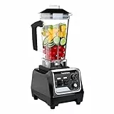 Frullatore 2200W Domestico e Commerciale e Smoothie con Contenitore in Tritan senza BPA da 2 Litri,Frullatore Professionale con Timer, Frangibile Ghiaccio,Dessert Congelati (Frullatore Professionale)