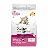 Schesir, Cibo Secco per Gatti Cuccioli con Unica Fonte Proteica al Gusto Pollo, Crocchette - Formato Sacco da 1,5 kg