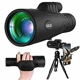 Telescopio monoculare 10-30x50 HD monoculare con supporto per smartphone e treppiede, impermeabile per cellulare monoculare per animali selvatici, viaggi, segreto degli animali selvatici