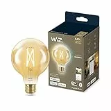 Wiz Lampadina Smart WiFi, Luce Bianca Dimmerabile, Filament Ambrata, E27, 7W, Tecnologia SpaceSense, Controllo Vocale (Alexa, Apple HomeKit, Google Home)