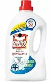 Omino Bianco - Detersivo Lavatrice Igienizzante Liquido, 300 Lavaggi, Igienizza i Capi e Rimuove Germi e Batteri, 2000 ml x 6 Confezioni