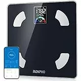 RENPHO Elis 1 Bilancia Pesapersone, Bilancia con Grande Display VA, Bilancia Digitale da Bagno Intelligente Bluetooth BMI, 13 Analizzatori Della Composizione Corporea con App Per Il Fitness