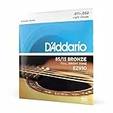 D'Addario Corde Chitarra Acustica| EZ910 Set Ez Great American, Bronzo, 11-52