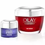 Olay Regenerist Crema Giorno Per Il Viso 50 ml, + Retinol24 Crema Notte Idratante Per Il Viso 15 ml, Idrata In Profondità 24 Ore Tutti I Tipi Di Pelle