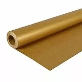 Clairefontaine 195775C - Un rotolo di carta Kraft vergine - COLORE: Oro - MISURE: 10x0,70m - 65g - carta da regalo, Fai da te, Artigianato
