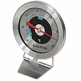 Salter 517 SSCR - Termometro da frigorifero/freezer, angolo regolabile, display in grassetto, facile lettura, da appendere o appoggiare, da -30°C a 30°C, lente d'ingrandimento, acciaio inox