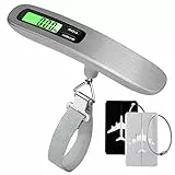 Coolzon Bilancia Digitale Pesa Valigia, 110lb/50kg con Due Etichette per Bagagli, Perfetta per Viaggi, Viaggi di Lavoro o Uso Domestico