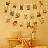 VANDABAO Luci Per Foto 5M 50LED Lucine Led Decorative Camere Filo Appendi Luci Camera Per Foto con 50 Mollette Per Foto Decorazioni Interno Per Matrimonio Compleanno Porta Albero natale
