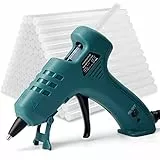 Pistola Colla 50W Mini Pistola per Colla a Caldo con 80 Stick di Colla a Caldo Pistola Incollatrice per piccoli mestieri fai-da-te e riparazioni rapide in casa e ufficio