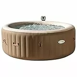 Intex 28404 Pure Spa Bubble Therapy con Pompa, 795 litri, Riscaldatore e Sistema Purificazione Acqua, 196x71 cm, 4 Posti, Beige 2018