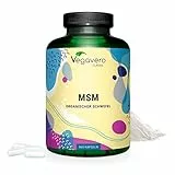 MSM Vegavero® | 365 capsule | 2000 mg | Metilsulfonilmetano | Zolfo Organico MSM puro al 99,9% | Vegan