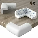DEASANA® 20 Paraspigoli Bambini, Protezione Spigoli e Bordi Tavolo, Angolari in Gomma con Biadesivo 3M Preinstallato, Kit Sicurezza Testa Neonato, Prodotto Certificato [Bianco avorio, Nero e Marrone]