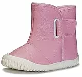 Gaatpot Stivali da Neve per Unisex Bambini Stivaletti Invernali Passeggio All'aperto Scarpe Allineato Caloroso Caviglia Piatto Boot rosa 23/23.5EU=23CN