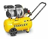 COMPRESSORE SILENZIATO SENZA OLIO STANLEY LT.24 - 1,3 HP - 8 BAR - 1500 WATT - 230 V