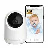 SwitchBot Telecamera WiFi Interno 2K - Videocamera Sorveglianza 360°, Tracciamento del Movimento, Rilevamento Umano, Compatibile con Alexa, Visione Notturna & Audio Bidirezionale, Supporto 2.4G WiFi