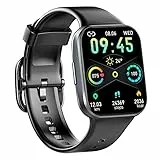 Smartwatch Uomo Donna, Orologio Smartwatch 1,69'' Smart Watch Sonno/Cardiofrequenzimetro/Contapassi/Cronometro Impermeabil IP68 Activity Fitness Tracker 25 Sportive, Notifiche Messaggi per Android iOS