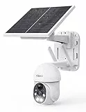 XIAOVV telecamera 2.4G wifi esterno senza fili,PTZ telecamera a pannello solare,telecamera wi-fi esterno con pannello solare,PIR,registrazione video dell'allarme