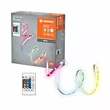 LEDVANCE Flex Audio TV 2M LED strisce VR, White, 3.5 W, 55LM, ricevitore audio integrato, sensore di colore RGB, telecomando, lunga durata, montaggio semplice, nessione USB, classe di protezione IP20