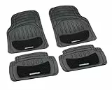 Goodyear 77136 Set Tappeti Auto in Gomma e Moquette, Universali e Sagomabili, Nero