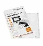 Durable 145502 - Badgemaker, cartoncini inserto per portanome, 54x90 mm (HxL), bianco, confezione da 200 inserti