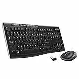 Logitech MK270 Combo Tastiera e Mouse Wireless per Windows, 2,4 GHz Compatto, 8 Tasti Multimediali e di Scelta Rapida, Durata della Batteria 2 anni, PC, Laptop, Italiano QWERTY - Nero