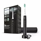 Philips Sonicare Serie 3100 Spazzolino Elettrico Sonico, Con Sensore Di Pressione E Promemoria Di Sostituzione Testina Brushsync, Nero (Modello Hx3673/14), ‎7.59 x 11.2 x 13 cm 263 grammi