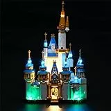 GEAMENT Set di Luci LED Compatibile Con LEGO Mini Disney Castle – Kit Di Illuminazione per Disney 40478 Modello da Costruire (LEGO set Non Incluso)
