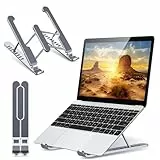Babacom Supporto PC Portatile, Portatile Ventilato Desktop Porta PC, 6 Livelli Regolabile Ergonomico Raffreddamento Laptop Stand, Compatibile con MacBook Air, Pro, 10-15.6”
