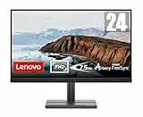 Lenovo L24e-30 Monitor - Display 24' FullHD (1920x1080, VA, 4 ms, 75Hz, Input HDMI+VGA, Cavo HDMI, AMD FreeSync) Inclinazione regolabile - Raven Black - Esclusiva Amazon
