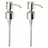 Kapitan Pompa per sapone in acciaio inox per erogatore di sapone da 22 mm, finitura spazzolata (2)
