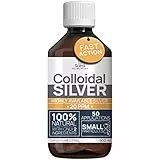 Argento Colloidale Puro 500ml 20 PPM ● Per la famiglia & gli Animali (Cani, Gatti) ● 100% Naturale : Certificato Cosmos Natural ● Carbon Neutral