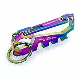 MILLION SOURCE Portachiavi in acciaio inossidabile 12 in 1 Portachiavi per auto multifunzionali Accessori per pendenti per auto per campeggio all'aperto multicolore