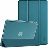 EasyAcc Custodia compatibile con iPad da 10.2 pollici 9/8ª e 7 generazione, modello 2021 2020 2019 - Custodia ultra sottile con retro trasparente Cover Cover Cover Case (blu pavone)