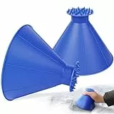 JOLIGAEA 2 Pezzi Raschietto Ghiaccio Rotondo, Raschiaghiaccio Auto, Rimozione Neve Ice Scraper Ghiaccio, 2 in 1 Raschietto Ghiaccio Cono Adatto per Auto SUV Camion Furgone