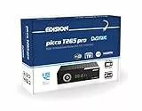EDISION PICCO T265 Pro - Ricevitore Digitale Terrestre H265 HEVC 10Bit Bonus TV, FTA, USB, HDMI, SCART, Sensore IR, Supporto WiFi, Telecomando 2in1, Alimentazione 2in1, Main 10, Nero