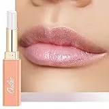 Oulac 2 in 1 Rossetto e Balsamo Labbra Bianco, Labbra Succoso e Lucido, Effetto Idratante e Nutriente, Cura delle Labbra, Fornisce Morbidezza alle Labbra Secche e Screpolate, Vegan (S03) Halo
