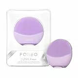 FOREO LUNA 4 mini, spazzola detergente viso, Massaggio viso, Favorisce l'assorbimento delle formule di skincare, Spazzola viso da viaggio, Per tutti i tipi di pelle, Lavander