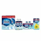 Finish Kit Additivi Lavastoviglie, 2 Confezioni Brillantante Lemon 250ml, 2 Confezioni Curalavastoviglie regular 250ml, 2 Confezioni Cristalli Di Sale 1 kg, 1 Confezione Deodorante