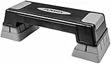 Powrx Step Aerobico Board - Allenamento A Casa Attrezzi Palestra - Regolabile In Altezza E Antiscivolo Per Aerobica, Ginnastica E Fitness, Panca Per Gradini Da Casa - 12/17/24 Cm (3 Livelli)