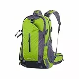 FP-TECH ZAINO DA TREKKING IMPERMEABILE HIKING ESCURSIONISMO CAMPEGGIO ANTIPIOGGIA MONTAGNA LEGGERO 45L 50L 60L (50 L, Verde)
