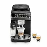 De'Longhi Magnifica Evo ECAM292.81.B, Macchina da caffè Automatica, Chicchi macinati al momento, Caraffa MontaLatte Automatica per Cappuccini, 7 Bevande One Touch, Spegnimento Programmmabile, Nero