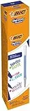 BIC Ricariche Penne Gel Blu Cancellabili, Gel-ocity Illusion, Punta Media, 0.7 mm, Confezione da 12, Fornitura Cancelleria Scuola