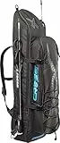 Cressi Piovra Fins Backpack, Borsa a Zaino per l’Attrezzatura da Pesca Sportiva Unisex Adulto, Nero, XL