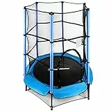 HyperMotion Trampolino per Bambini, 4,5 Ft/140 cm, per Interni o Esterni, mini Toddler 3+ Trampolino da Giardino con Attrezzatura di Sicurezza, Regalo per Ragazzi e Ragazze, Giocattolo