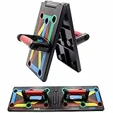Cretee 12 in 1 Pieghevole Push Up Rack Board Train Palestra Sistema di Allenamento Sistema di Allenamento Stand per l'allenamento del Corpo