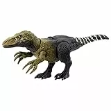 Jurassic World - Dinosauro Orkoraptor Ruggito Selvaggio, action figure snodata con azione di attacco e ruggito roboante, giocattolo per bambini, 4+ anni, HLP21